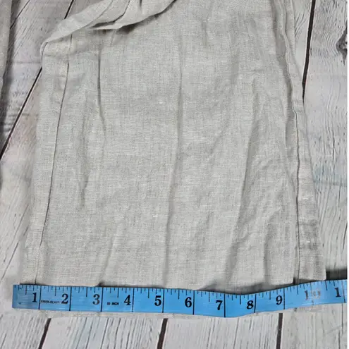 J.Crew  Tall Wide-leg Essential pant in linen‎ in Flax T6 High Rise Trousers