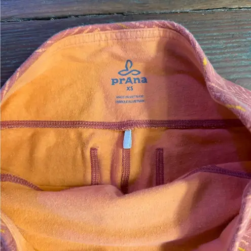 prAna Leda Pants Orange Leggings With Back Pockets ~ Size XS 💚🍄