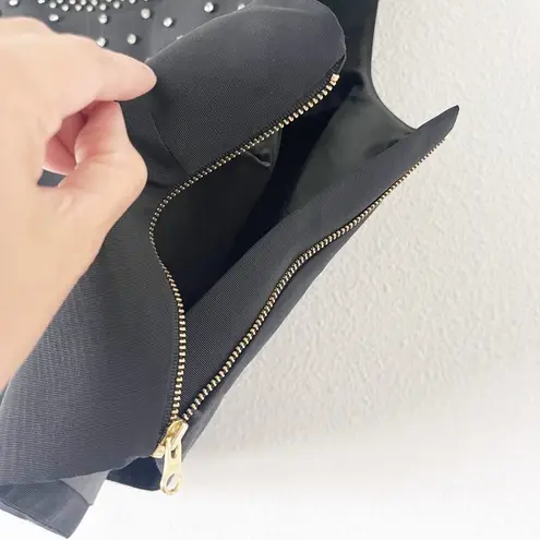 Love Shack Fancy  Kanoa Fitted Crop Top in Black