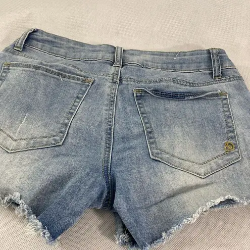 Indigo Rein  denim shorts size 5 distressed 5 pocket