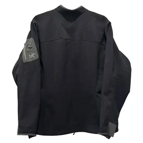 Arcteryx Womens XL Black Full Zip Softshell Jacket Hiking Outdoors zip Pockets