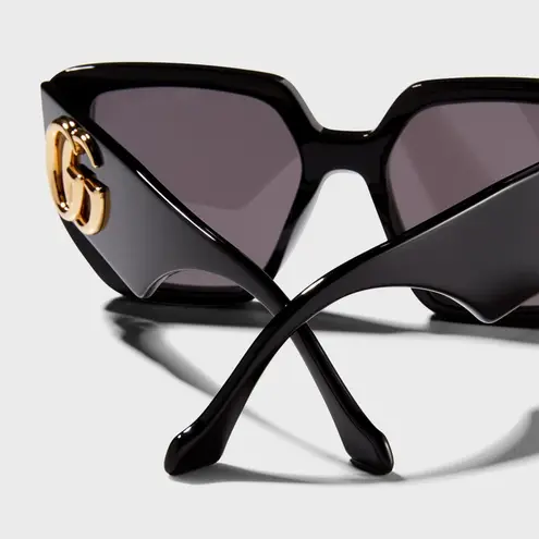 Gucci Geometric Oversized Square Sunglasses, 54mm
