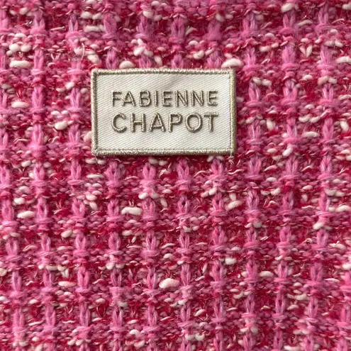 Fabienne Chapot Josh Tweed Cardigan in Pink Candy Size XS