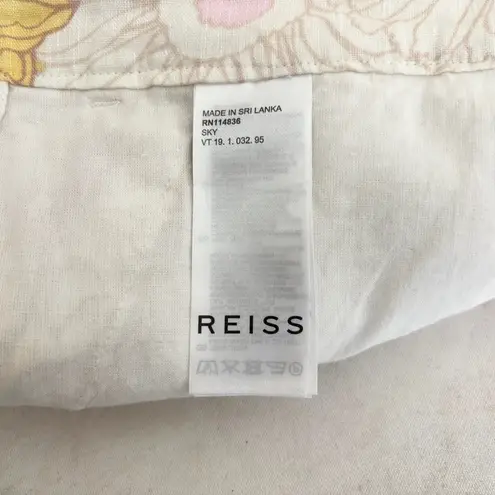Reiss Print Sky Linen Printed Shorts