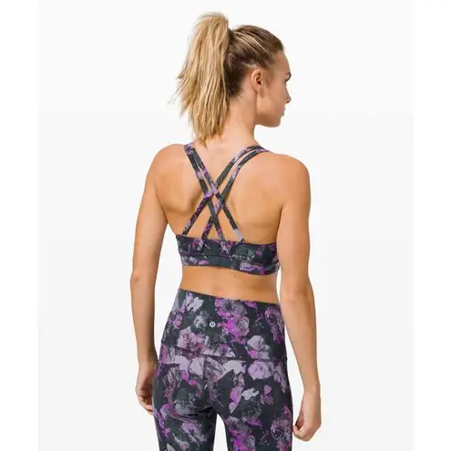 Lululemon  Energy Bra Medium Support Floral Shift Multi Size 4