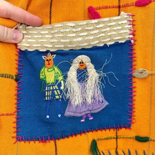 Maggie Barnes Vintage Bright Embroidered Patchwork Art to Wear Coat Size 2X