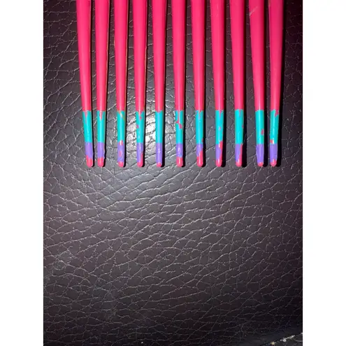 Goody Vintage Pink Hair Pick Comb Turquoise Purple Accent 80s 90s Made in USA