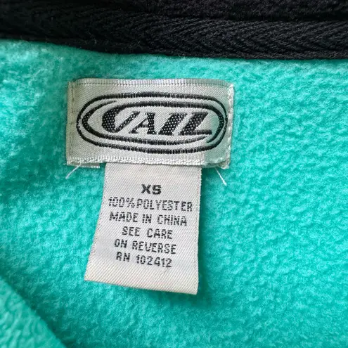 Vintage Vail Colorado Fleece Half Zip Pullover Green Size XS