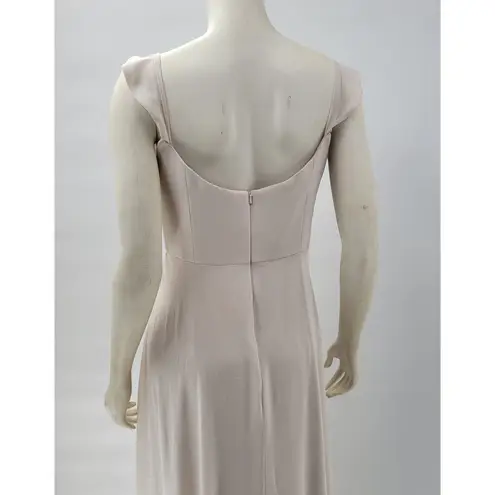 After Six Formal Dress Womens 10R Oat Chiffon Full Length Bridesmaid Evening