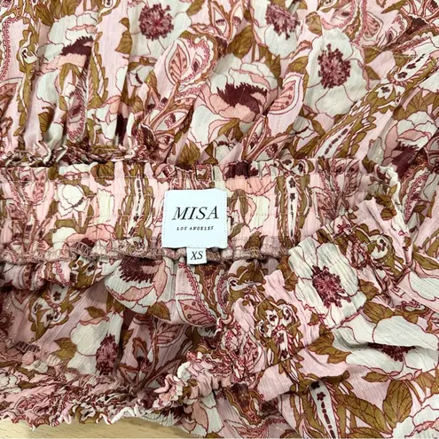MISA Los Angeles MISA Nahla Mini Skirt in San Lorenzo Floral Ruffle size XS