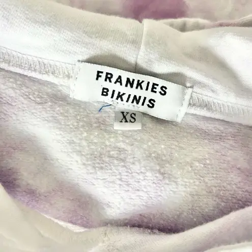 frankie's bikinis  Aiden Hoodie and Sweatpant Set Lilac Tie Dye Size Extra Small