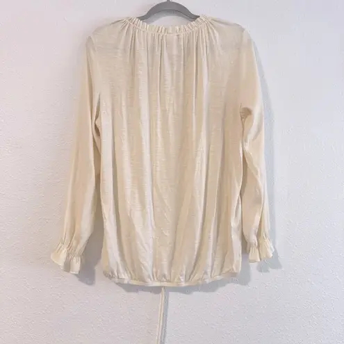 Dolan Anthropologie Left Coast French Quarter Drawstring Ruffle Women Top Size S