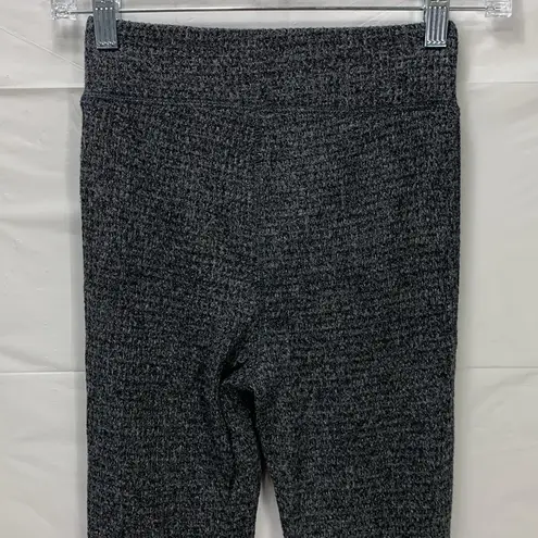 Aerie  Charcoal Marled Gray Waffle Knit Pajama Joggers Sleepwear Size XS