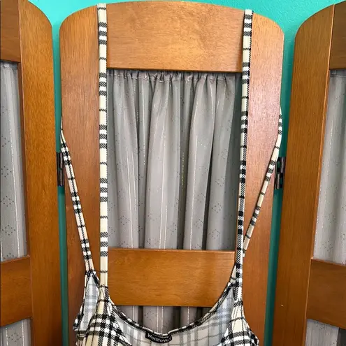 Wearever brand Plaid style stretchy Jumpsuit