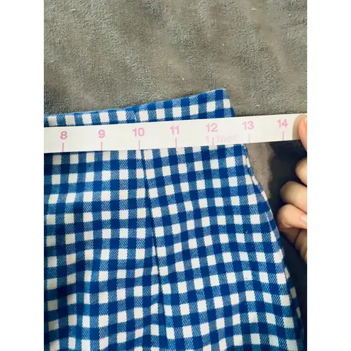 love on a hanger Blue Gingham Skirt Size 1 Juniors Women Zip Back