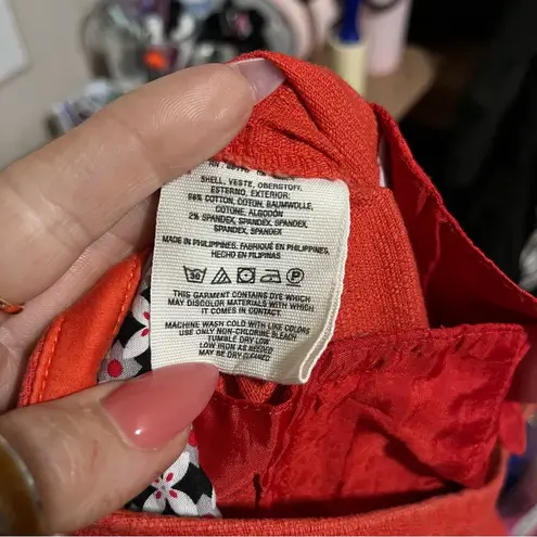 Cartonnier Anthropologie Charlie Crop Flare Pants Hot Orange Casual Mid Rise Orange Size 8