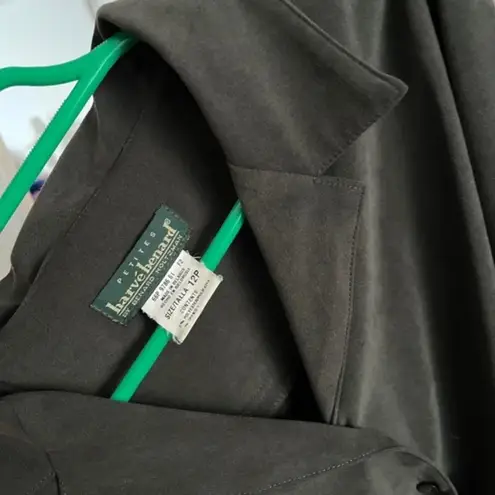 Harvé Benard Vintage Harve Benard Olive Green Suede Button up