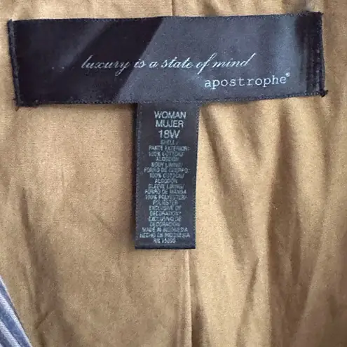 Apostrophe Cotton Striped Blazer Jacket With Belt