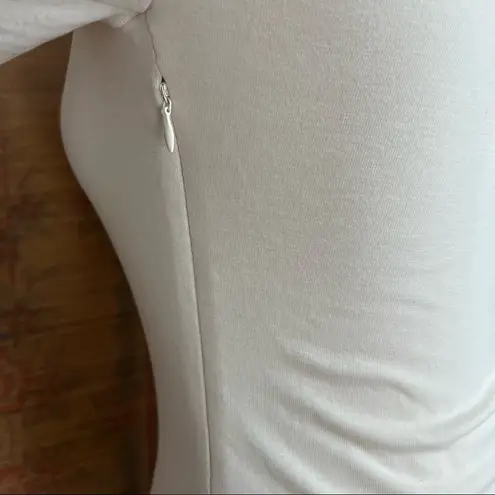 Egreis Brand By Egreis NWT Audrina Cream Fit Flare Long Sleeve Midi Dress Small