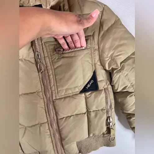 Head Cropped Puffer Zip-Up Jacket