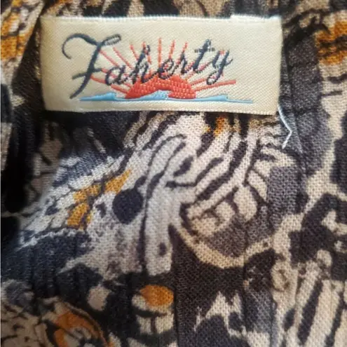 Faherty BRAND Bodhi Print Top - Blue Bordeaux