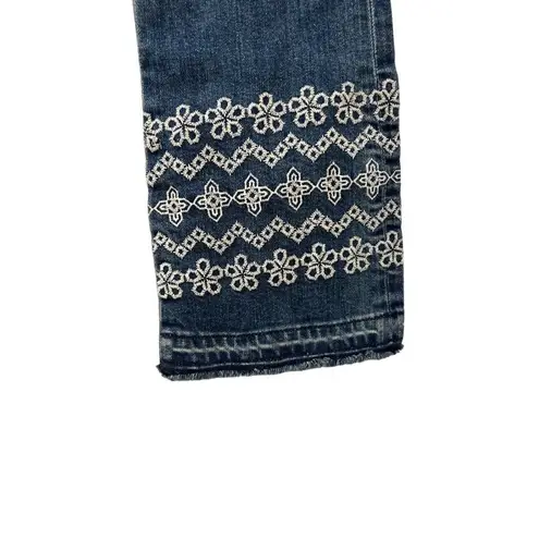 Derek Lam Womens Jane Mid Rise Flip Flop Flared Jeans Blue Size 26