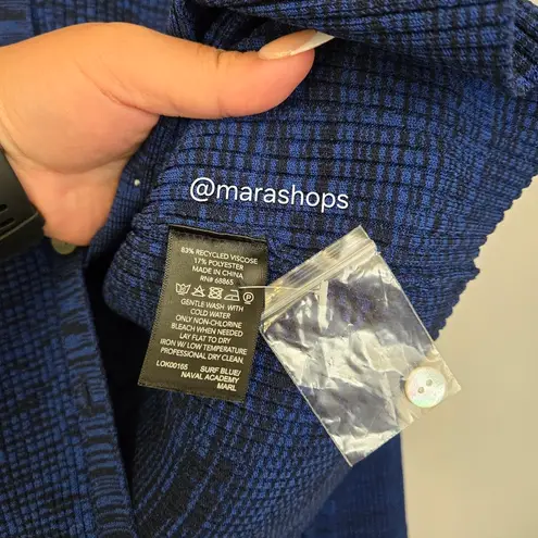 Le Ore Rimini Collared Cardigan Blue Size XS