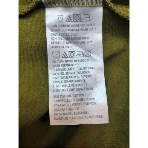 H by Halston Halston Dress Womens High Low Hunter Green Stripes Tank Style size XL