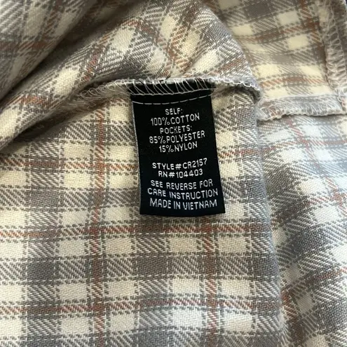 Oversized Flannel Shacket Blue Size M