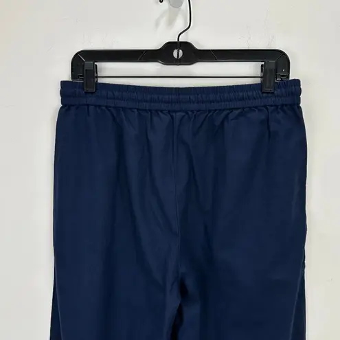 J.Crew NEW  Linen Blend Slim Wide Leg Drawstring Pant Pockets Relaxed Navy US 6