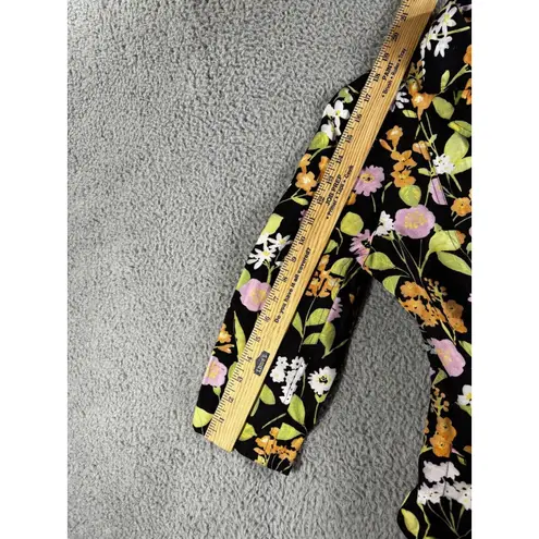 Sigrid Olsen  Blazer Women 4 Floral Linen 3/4 Sleeve Jacket‎ Boho Business Casual thumbnail 7