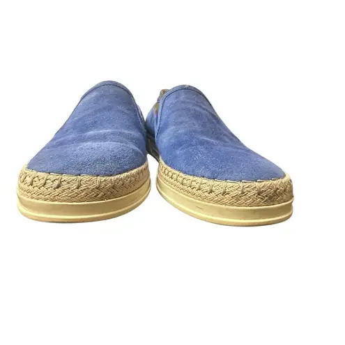 TODS Suede Espadrilles Size: EU38,US 7.5 Blue