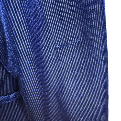 City Vibe Navy Blue V Neck Dress Ribbed 3/4 Sleeve. Size Large Flaws