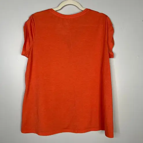 REI Henley Style Roll Tab Short Sleeve T