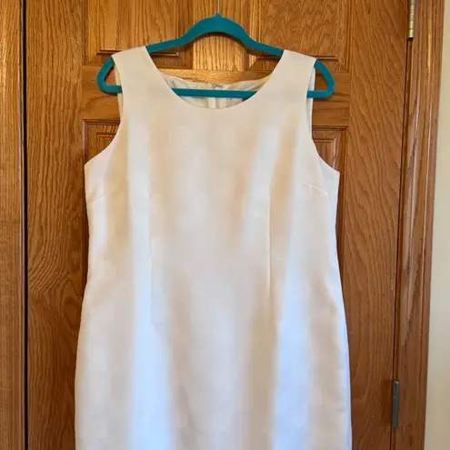 Jones Studio Separates Women's White Sleeveless Sheath Midi Dress 14 Workwear