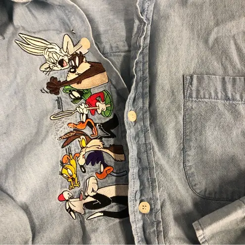 Looney Tunes Vintage Warner Bros Studios  Characters Button-up shirt