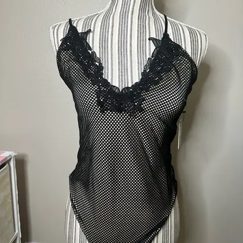 EXPRESS Women’s  lace mesh bodysuit medium - Image 2