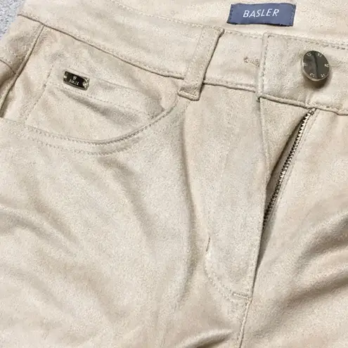 BASLER tan faux suede pants/jean. NWT Tan Size 6