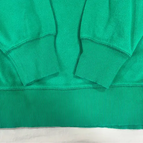 Aerie  Brush Fleeced Oversized Kelly Green Crewneck