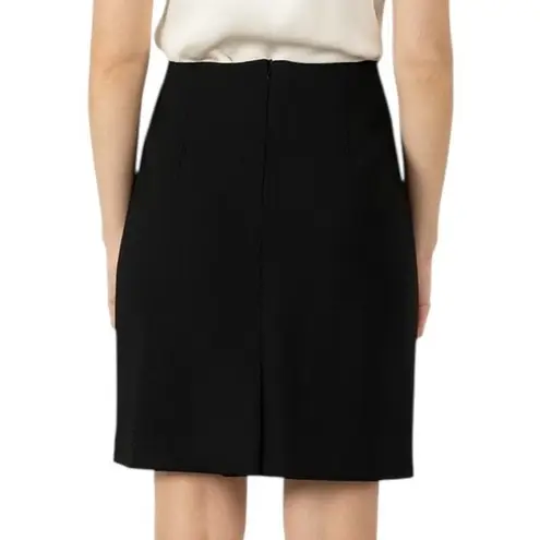 Evan Picone Pencil Skirt Suit Separate Classic Work Lined Solid Black Size 16