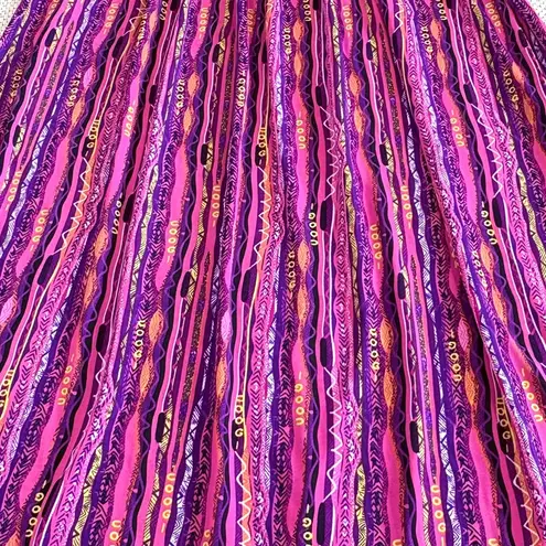 COOGI Multicolor Smocked Strapless Maxi Dress Small