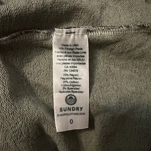 Sundry Evereve Camo Print Weekender Dress Size XS