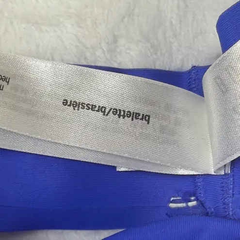 Victoria's Secret PINK Blue Scalloped Trim Bralette Bra Size S Chic