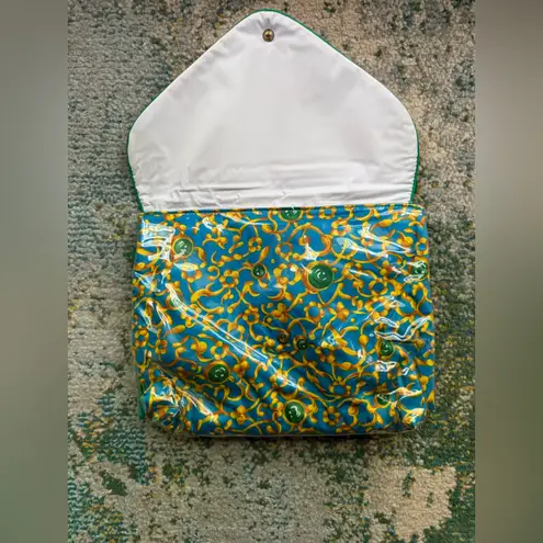 Oscar de la Renta NOS vintage PVC travel compartment makeup bag