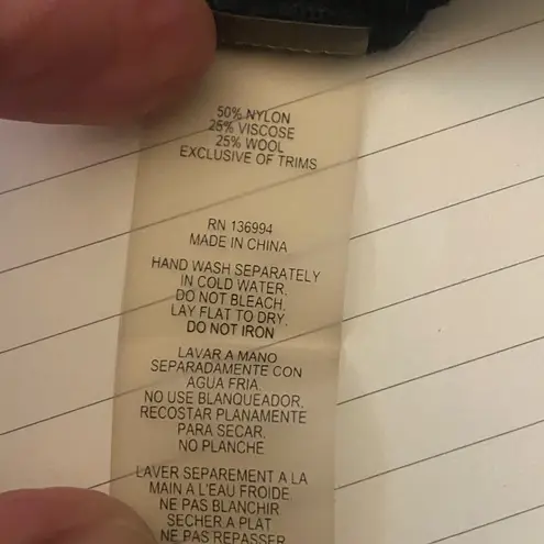 Vila Milano Womens Wool Blend Black Long Sleeve High Neck Top Shirt L Jeweled