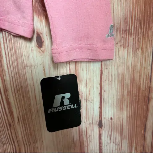 Russell Athletic  Pink Long Sleeve V Neck T Shirt
