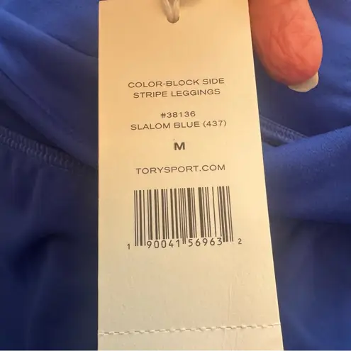 Tory Sport Royal Blue and White Leggings Size M