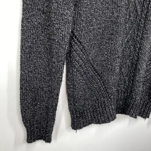 By Design Black Mock Neck Long Sleeve Knit Pullover Sweater Women's Size Small S