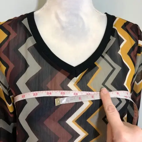 Missoni NWOT x Target Sheer Zigzag Top Blouse New