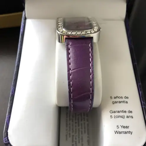 Minicci New  Purple Rhinestone Fashion Watch